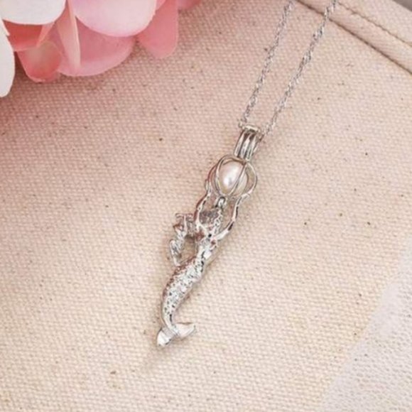 Other - Silver Pendant Mermaid Glow In The Dark Necklace